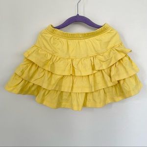 Hanna Andersson Yellow Ruffle Skirt